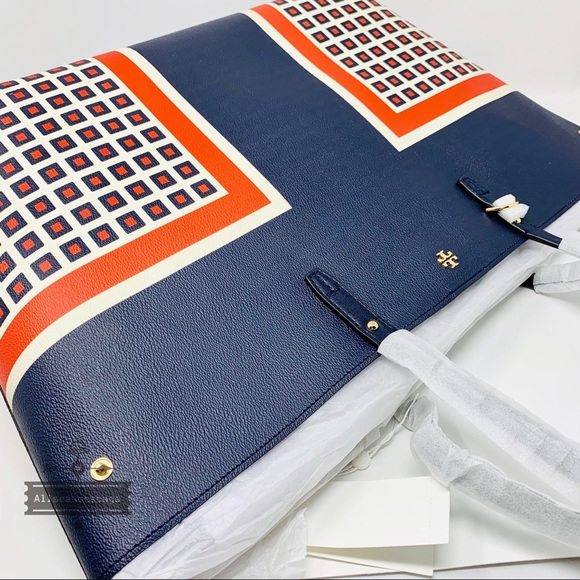 Tory burch Kerrington Milano navy Square Tote Bag - Picture 4 of 6